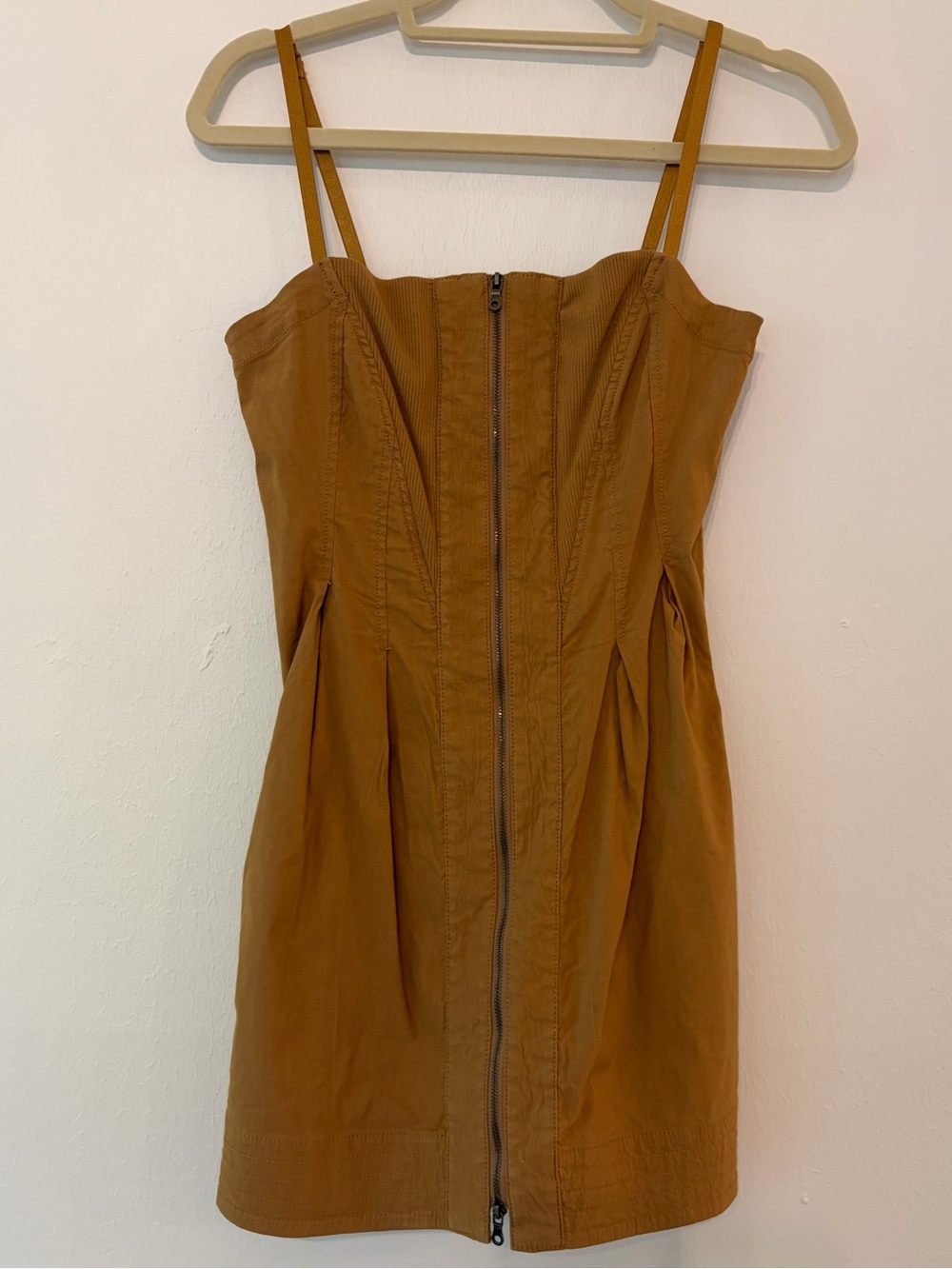 Maeve by Anthropologie Structured Front Zip Mini Dress
